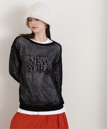 N.（N. Natural Beauty Basic） | ◆メッシュ編みオーバーサイズニット(ニット/セーター)