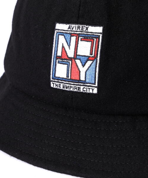 AVIREX（アヴィレックス）の「WAPPEN METRO HAT / ワッペン メトロ ハット / AVIREX / アヴィレックス（ハット・メンズ・ブラック/グレー・F）」の8枚目の写真