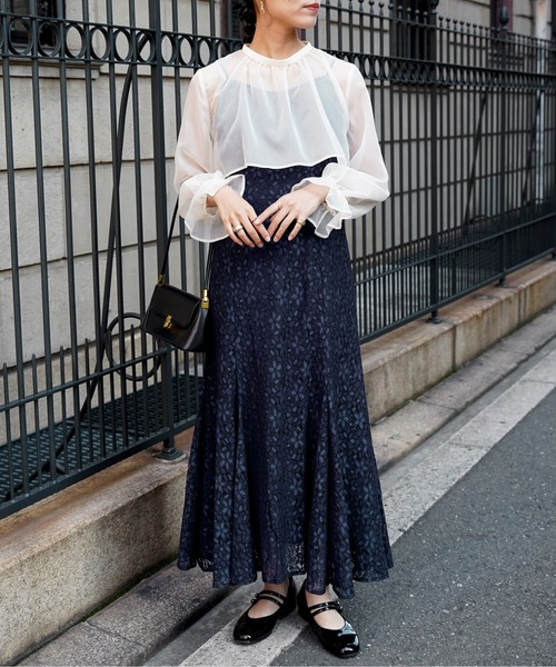 CPCM(シーピーシーエム)の「【オケージョン】ボレロ付きレースキャミワンピース(ドレス・レディース・ブラック/ネイビー・FREE)」の11枚目の写真