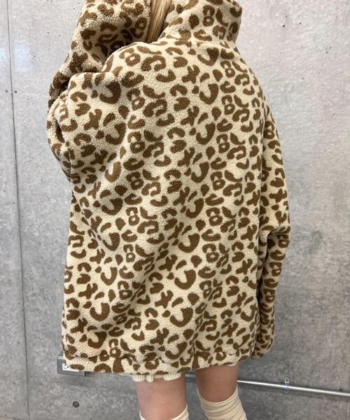 WC(ダブル シー)の「レオパードビッグフリース(スウェット・レディース・ベージュ/ブラウン・FREE)」の12枚目の写真