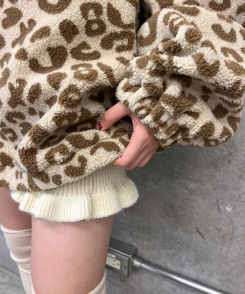 WC(ダブル シー)の「レオパードビッグフリース(スウェット・レディース・ベージュ/ブラウン・FREE)」の16枚目の写真