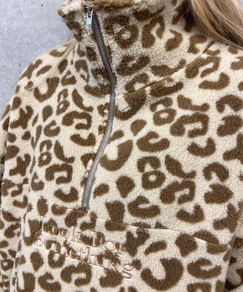 WC(ダブル シー)の「レオパードビッグフリース(スウェット・レディース・ベージュ/ブラウン・FREE)」の17枚目の写真