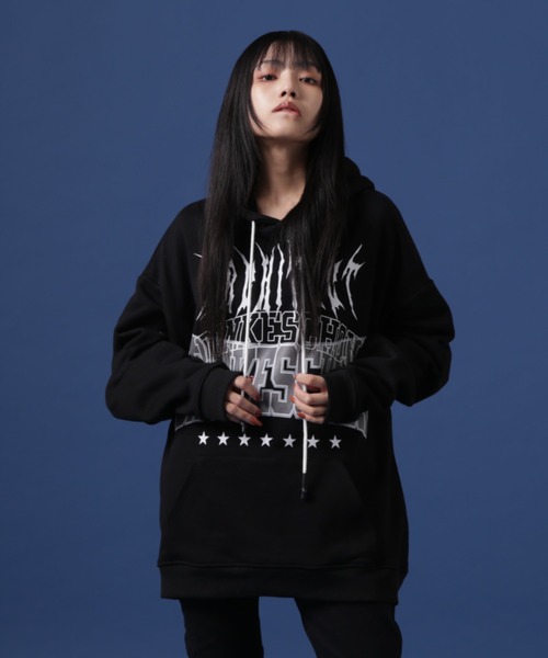 DANKE SCHON（ダンケシェーン）の「【WEB&DEPOT限定】DankeSchon/ダンケシェーン/BAT SWT HOODY/バッドスウェットパーカー（パーカー・レディース・ブラック/グレー/ホワイト/ベージュ・M/L）」の7枚目の写真