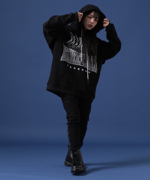 DANKE SCHON（ダンケシェーン）の「【WEB&DEPOT限定】DankeSchon/ダンケシェーン/BAT SWT HOODY/バッドスウェットパーカー（パーカー・レディース・ブラック/グレー/ホワイト/ベージュ・M/L）」の13枚目の写真