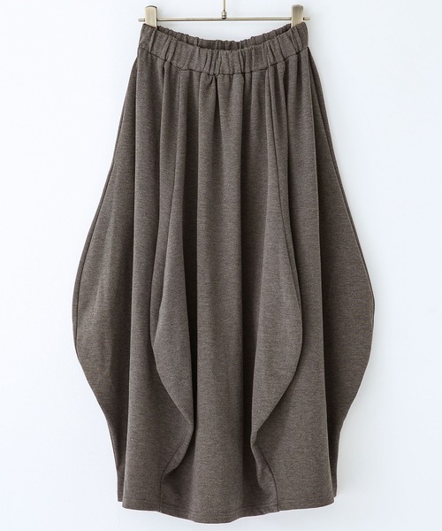 n'OrLABEL（ノアールレーベル）の「『変形コクーンカットソースカート』（スカート・レディース・ボルドー/ブラック/杢グレー・FREE）」の10枚目の写真