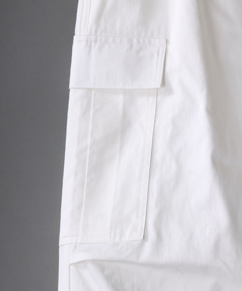SITRY(シトリー)の「Twill wide cargo pants/ツイル ワイド カーゴパンツ(カーゴパンツ・メンズ・カーキ/ブラック/オフホワイト・LL/M/L)」の8枚目の写真