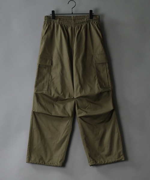 SITRY(シトリー)の「Twill wide cargo pants/ツイル ワイド カーゴパンツ(カーゴパンツ・メンズ・カーキ/ブラック/オフホワイト・LL/M/L)」の5枚目の写真