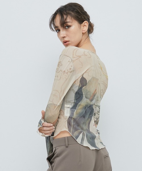 【美品】STUDIOUS ステュディオス ヴィンテージフラワースキントップ STUDIOUS（ステュディオス）の「【STUDIOUS/ステュディオス