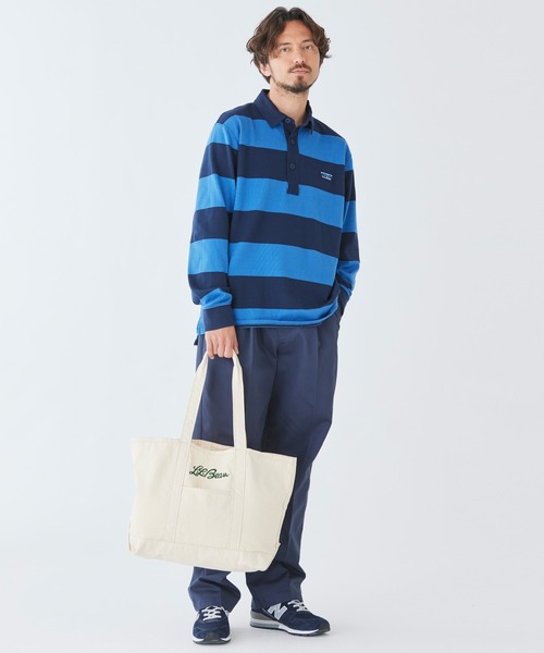 L.L.Bean（エルエルビーン）の「グローサリー・トート・ウィズ・ロング・ハンドル（トートバッグ・レディース・ダークオリーブ/アイボリー/ブラック・ONE SIZE）」の13枚目の写真