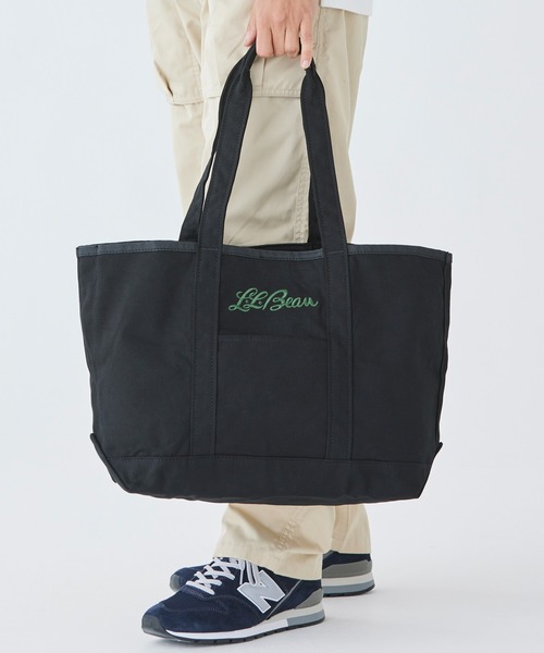 L.L.Bean（エルエルビーン）の「グローサリー・トート・ウィズ・ロング・ハンドル（トートバッグ・レディース・ダークオリーブ/アイボリー/ブラック・ONE SIZE）」の8枚目の写真