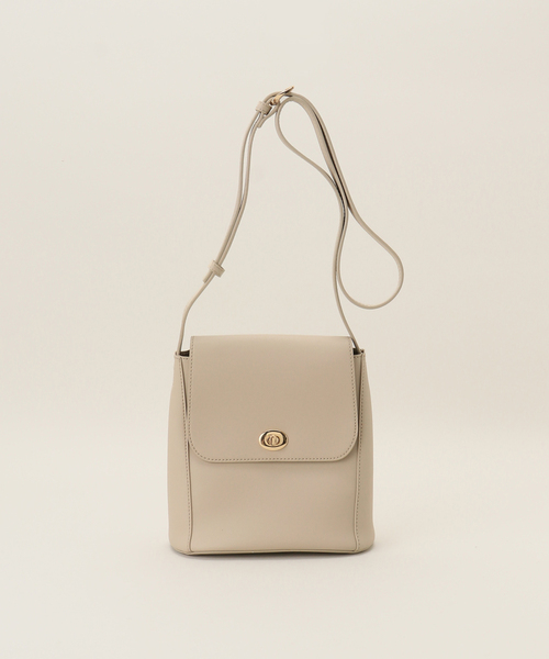 B.C STOCK（ベーセーストック）の「【T.S.L/ティーエスエル】フラップポシェット（ショルダーバッグ・レディース・バーガンディー/ブラック/ベージュ・FREE）」の2枚目の写真