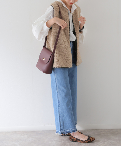 B.C STOCK（ベーセーストック）の「【T.S.L/ティーエスエル】フラップポシェット（ショルダーバッグ・レディース・バーガンディー/ブラック/ベージュ・FREE）」の21枚目の写真