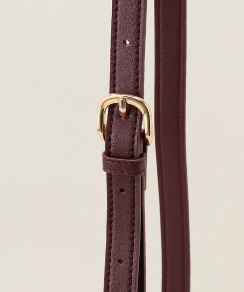 B.C STOCK（ベーセーストック）の「【T.S.L/ティーエスエル】フラップポシェット（ショルダーバッグ・レディース・バーガンディー/ブラック/ベージュ・FREE）」の8枚目の写真