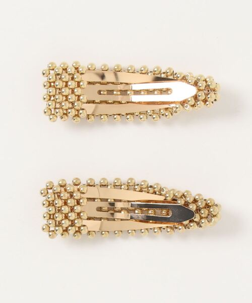 LOWRYS FARM（ローリーズファーム）の「2PSETﾊﾟｯﾁﾝﾋﾟﾝ（ヘアゴム・レディース・グレー/ベージュ/アイボリー・FREE）」の4枚目の写真