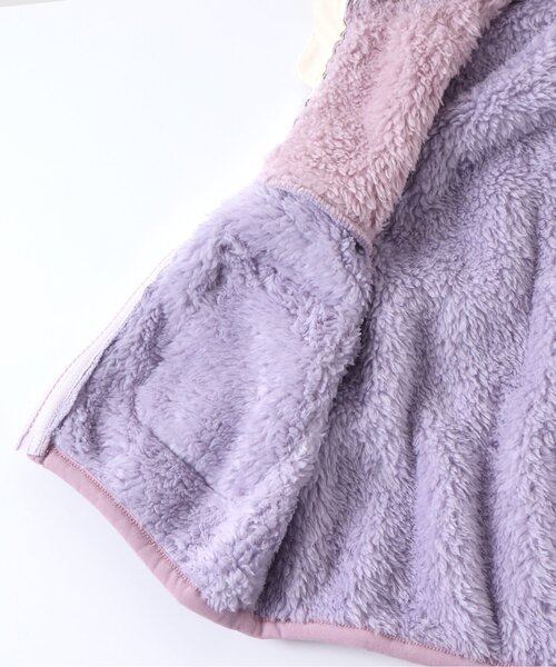 apres les cours(アプレレクール)の「【ユニセックス】バイカラーファーフリースベスト(ダウンベスト・キッズ・レッド/ベージュ/ピンク・90/130/110)」の15枚目の写真