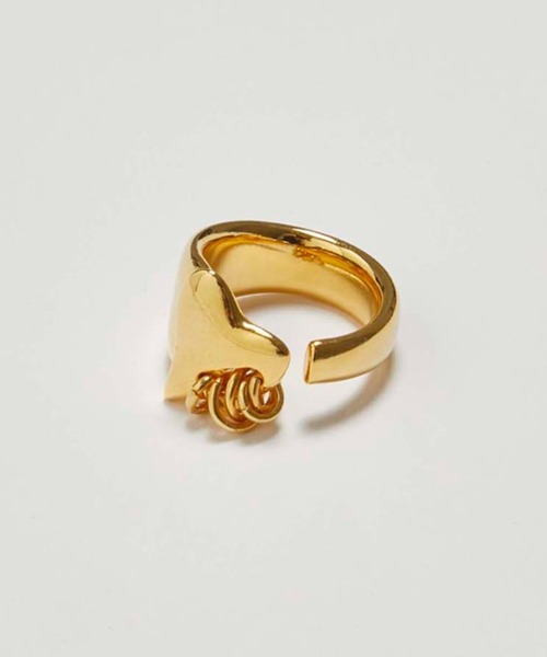 LAPUIS（ラピュイ）の「【LAPUIS】コイルハートリング 233-220103（リング・レディース・ゴールド/マルチ/シルバー・13/11/ 13）」の7枚目の写真