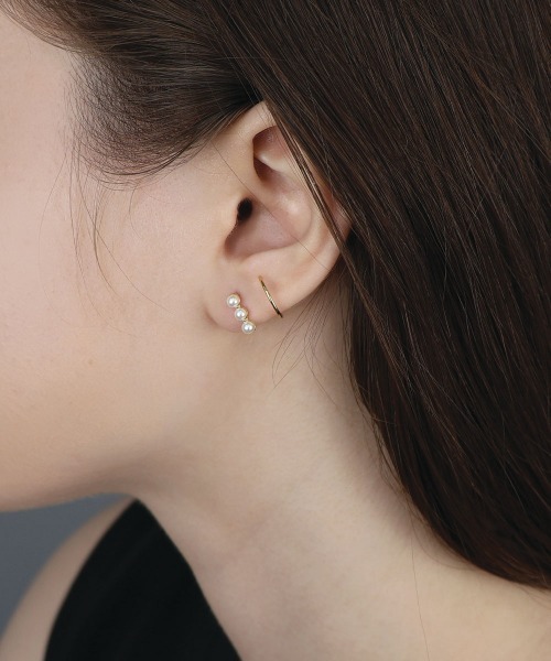 セール】ダブルライン ツイスト ピアス（ピアス（両耳用））｜CEMONEMO