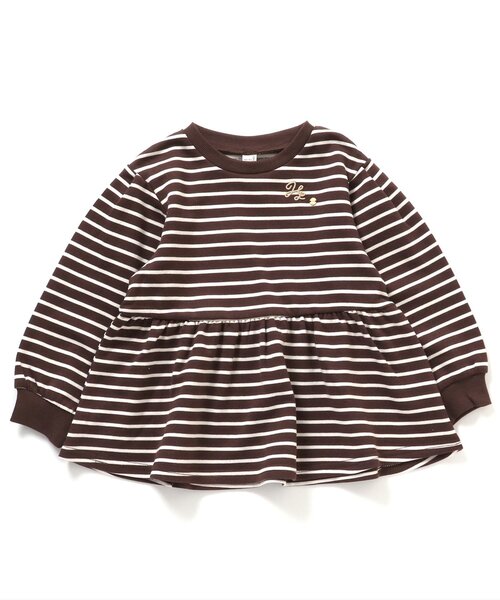 apres les cours（アプレレクール）の「パワショルロゴ刺繍トレーナー（スウェット・キッズ・その他2/ピンク/その他3/キナリ/オレンジ/ブラック・120/130/90/100/80/110/140）」の5枚目の写真