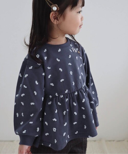 apres les cours（アプレレクール）の「パワショルロゴ刺繍トレーナー（スウェット・キッズ・その他2/ピンク/その他3/キナリ/オレンジ/ブラック・120/130/90/100/80/110/140）」の6枚目の写真