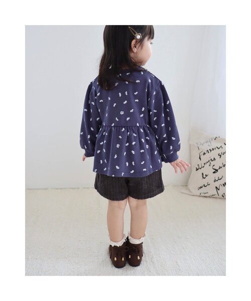 apres les cours（アプレレクール）の「パワショルロゴ刺繍トレーナー（スウェット・キッズ・その他2/ピンク/その他3/キナリ/オレンジ/ブラック・120/130/90/100/80/110/140）」の21枚目の写真