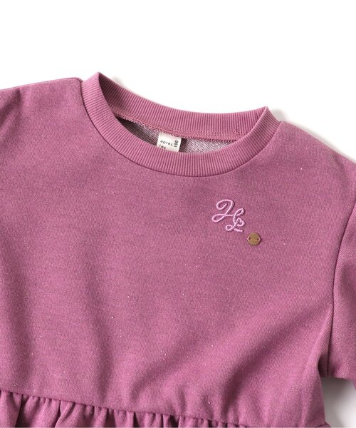 apres les cours（アプレレクール）の「パワショルロゴ刺繍トレーナー（スウェット・キッズ・その他2/ピンク/その他3/キナリ/オレンジ/ブラック・120/130/90/100/80/110/140）」の13枚目の写真