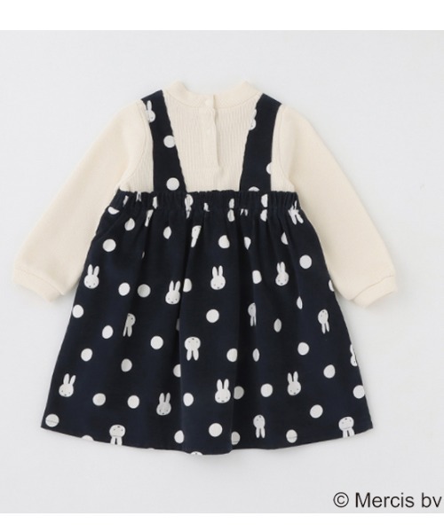 petit main(プティマイン)の「【WEB限定/ミッフィー】ワンピース(ワンピース・キッズ・ラベンダー/モカ/ネイビー・80cm/90cm/100cm/110cm/120cm/130cm)」の5枚目の写真