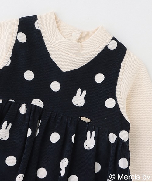 petit main(プティマイン)の「【WEB限定/ミッフィー】ワンピース(ワンピース・キッズ・ラベンダー/モカ/ネイビー・80cm/90cm/100cm/110cm/120cm/130cm)」の6枚目の写真