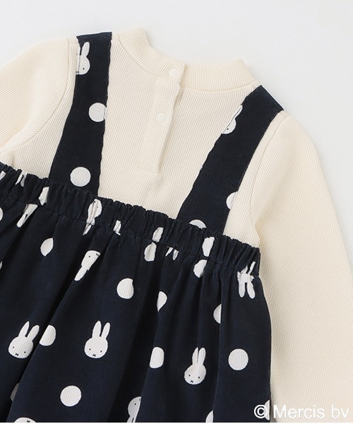 petit main(プティマイン)の「【WEB限定/ミッフィー】ワンピース(ワンピース・キッズ・ラベンダー/モカ/ネイビー・80cm/90cm/100cm/110cm/120cm/130cm)」の7枚目の写真