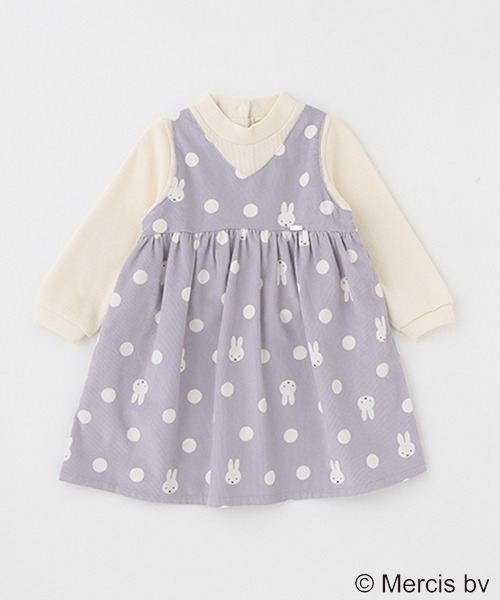 petit main(プティマイン)の「【WEB限定/ミッフィー】ワンピース(ワンピース・キッズ・ラベンダー/モカ/ネイビー・80cm/90cm/100cm/110cm/120cm/130cm)」の16枚目の写真