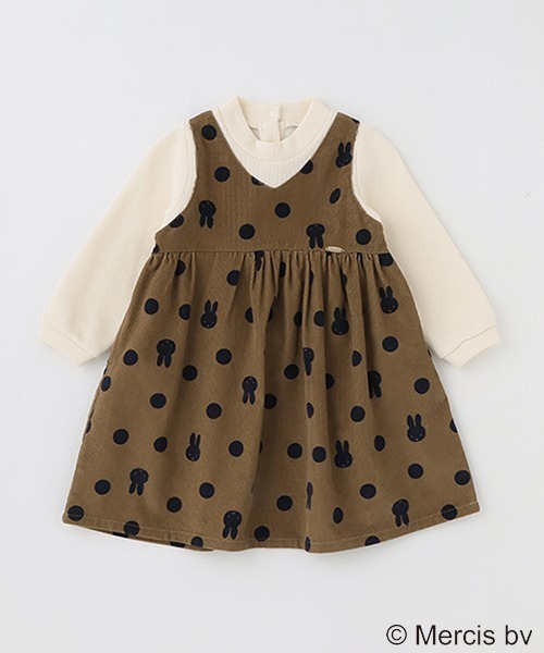 petit main(プティマイン)の「【WEB限定/ミッフィー】ワンピース(ワンピース・キッズ・ラベンダー/モカ/ネイビー・80cm/90cm/100cm/110cm/120cm/130cm)」の17枚目の写真