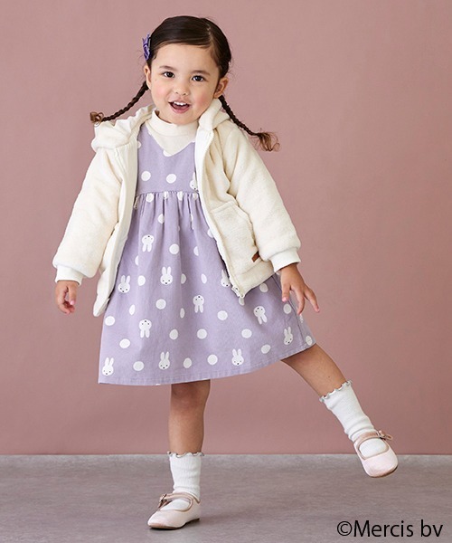 petit main(プティマイン)の「【WEB限定/ミッフィー】ワンピース(ワンピース・キッズ・ラベンダー/モカ/ネイビー・80cm/90cm/100cm/110cm/120cm/130cm)」の20枚目の写真
