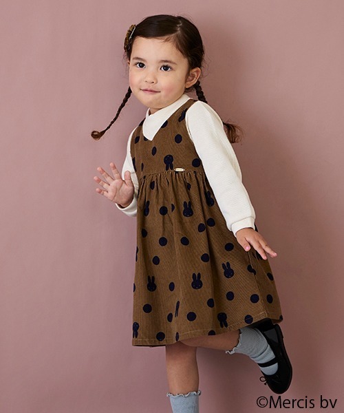 petit main(プティマイン)の「【WEB限定/ミッフィー】ワンピース(ワンピース・キッズ・ラベンダー/モカ/ネイビー・80cm/90cm/100cm/110cm/120cm/130cm)」の22枚目の写真