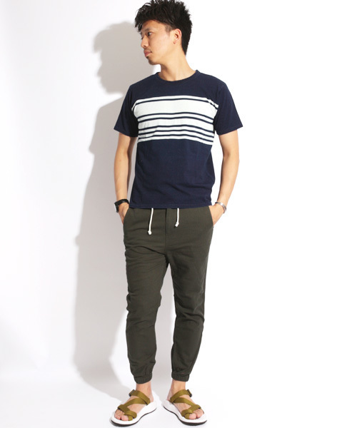 Denime（ドゥニーム）の「INDIGO LINE CN TEE/インディゴラインクルーネックＴシャツ（Tシャツ/カットソー・メンズ・その他1/その他2/その他3/その他4・LARGE/MEDIUM）」の14枚目の写真