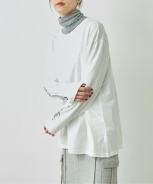 ANAP | 袖メッセージロングTシャツクルーネック長袖(Tシャツ/カットソー)