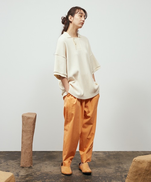 Dulcamara（ドゥルカマラ）の「チノチノオーバータックPT（チノパンツ・メンズ・ダークブラウン/オレンジ/ブルーグレー・2/1/0）」の5枚目の写真