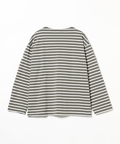 ORCIVAL(オーシバル)の「ORCIVAL / Crew Neck Long Sleeve Pullover(Tシャツ/カットソー・メンズ・ホワイト×ネイビー/ホワイト×グレー・5/4/3)」の4枚目の写真