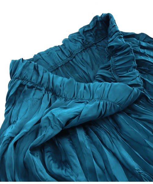 Settimissimo（セッティミッシモ）の「ITALYウォッシャー加工　フレア　ロングスカート（スカート・レディース・ブラック/ブルーグリーン・FREE）」の19枚目の写真