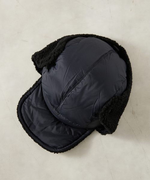 TAION（タイオン）の「【TAION / タイオン】 マウンテンリバーシブル ダウン×ボアウォームキャップ（キャップ・メンズ・ブラック/ブラック系その他/ベージュ/アイボリー・FREE）」の5枚目の写真