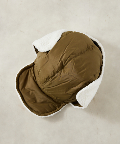 TAION（タイオン）の「【TAION / タイオン】 マウンテンリバーシブル ダウン×ボアウォームキャップ（キャップ・メンズ・ブラック/ブラック系その他/ベージュ/アイボリー・FREE）」の12枚目の写真