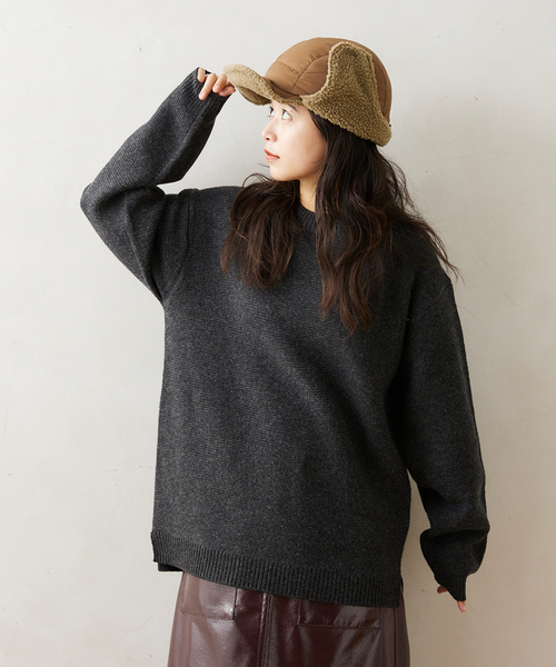 TAION（タイオン）の「【TAION / タイオン】 マウンテンリバーシブル ダウン×ボアウォームキャップ（キャップ・メンズ・ブラック/ブラック系その他/ベージュ/アイボリー・FREE）」の13枚目の写真