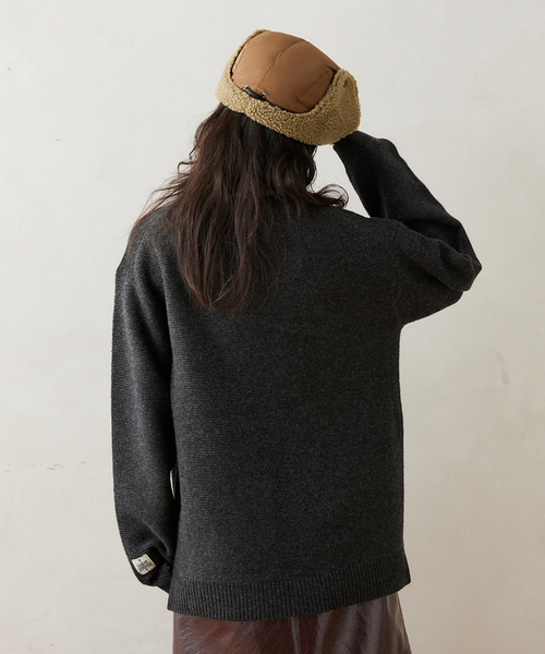 TAION（タイオン）の「【TAION / タイオン】 マウンテンリバーシブル ダウン×ボアウォームキャップ（キャップ・メンズ・ブラック/ブラック系その他/ベージュ/アイボリー・FREE）」の15枚目の写真