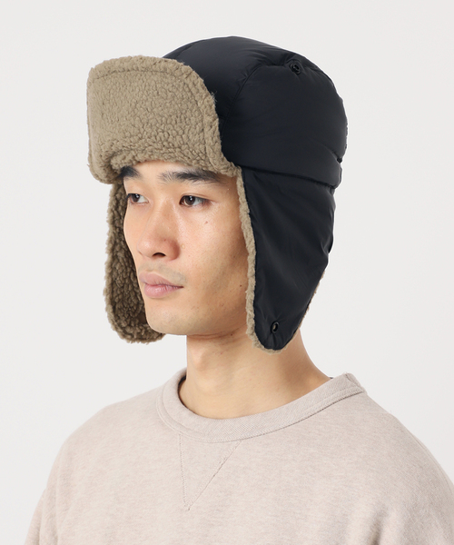 TAION（タイオン）の「【TAION / タイオン】 マウンテンリバーシブル ダウン×ボアウォームキャップ（キャップ・メンズ・ブラック/ブラック系その他/ベージュ/アイボリー・FREE）」の19枚目の写真