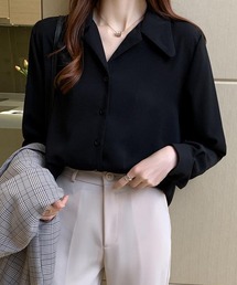 シフォンシャツブラウス