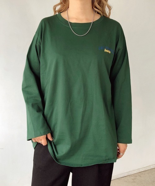 SHEENA(シーナ)の「CALIFORNIA bearsバックプリントロンT(Tシャツ/カットソー・レディース・ネイビー/ホワイト/ダークグリーン/グレー・M)」の7枚目の写真