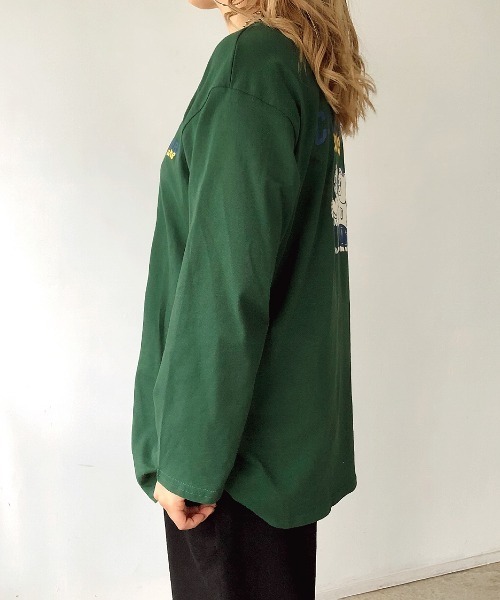 SHEENA(シーナ)の「CALIFORNIA bearsバックプリントロンT(Tシャツ/カットソー・レディース・ネイビー/ホワイト/ダークグリーン/グレー・M)」の8枚目の写真