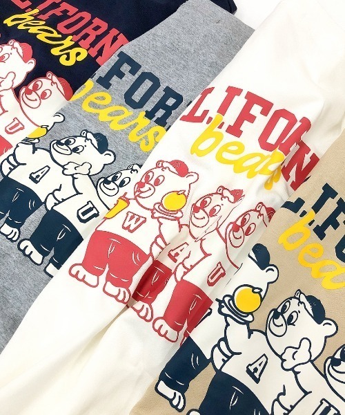 SHEENA(シーナ)の「CALIFORNIA bearsバックプリントロンT(Tシャツ/カットソー・レディース・ネイビー/ホワイト/ダークグリーン/グレー・M)」の11枚目の写真