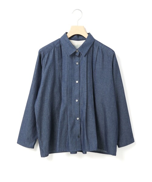 MidiUmi（ミディウミ）の「MidiUmi デニムタックワイドシャツ