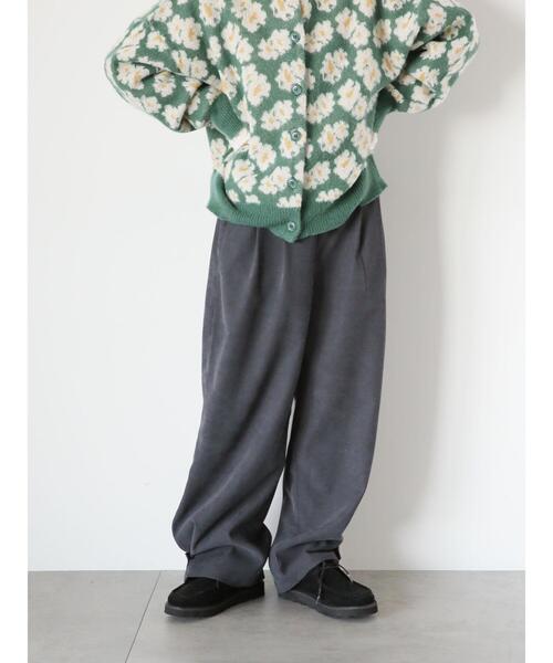 ehka sopo(エヘカソポ)の「タックワイドパンツ(その他パンツ・レディース・チャコールグレー/ブラック/キナリ・F)」の3枚目の写真