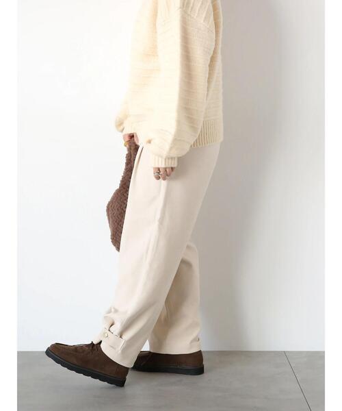 ehka sopo(エヘカソポ)の「タックワイドパンツ(その他パンツ・レディース・チャコールグレー/ブラック/キナリ・F)」の4枚目の写真