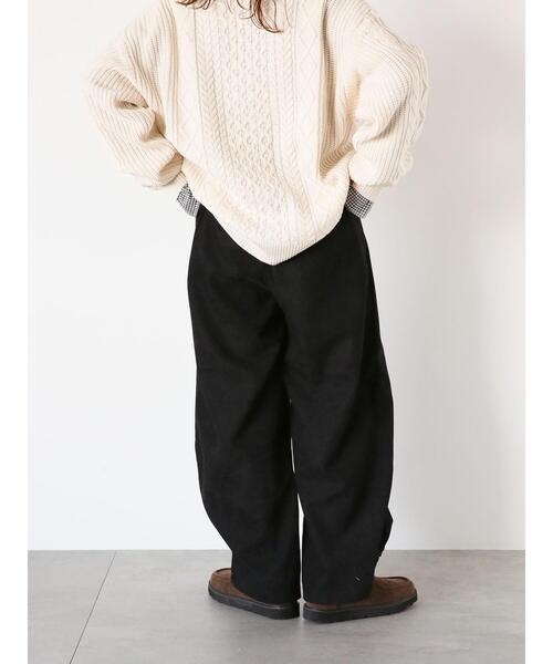 ehka sopo(エヘカソポ)の「タックワイドパンツ(その他パンツ・レディース・チャコールグレー/ブラック/キナリ・F)」の12枚目の写真